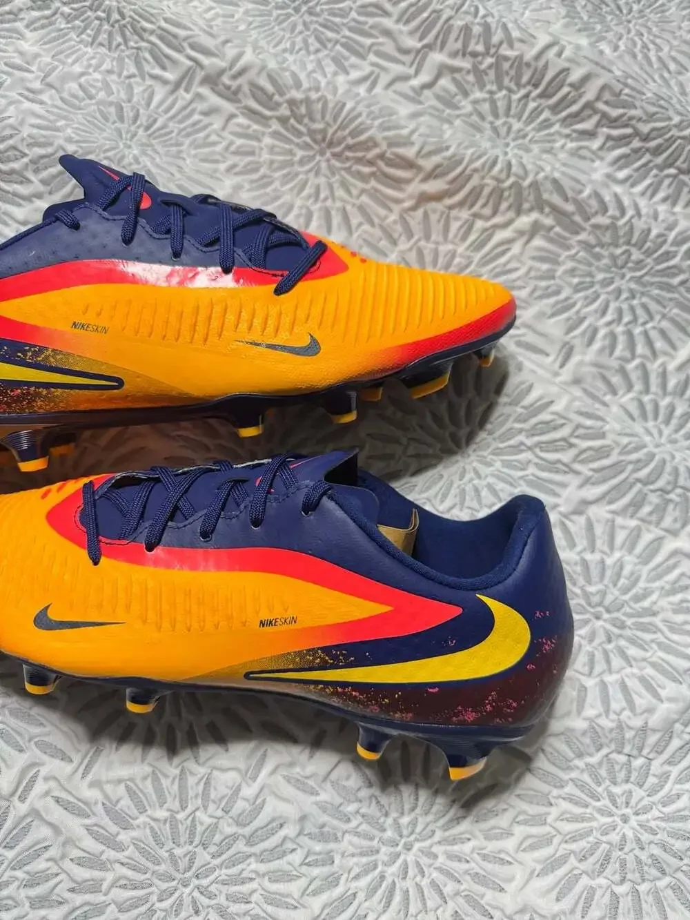 Nike Phantom 6 Low Erling Haaland Orange Soccer Cleats Size 8.5 HQ2314-800